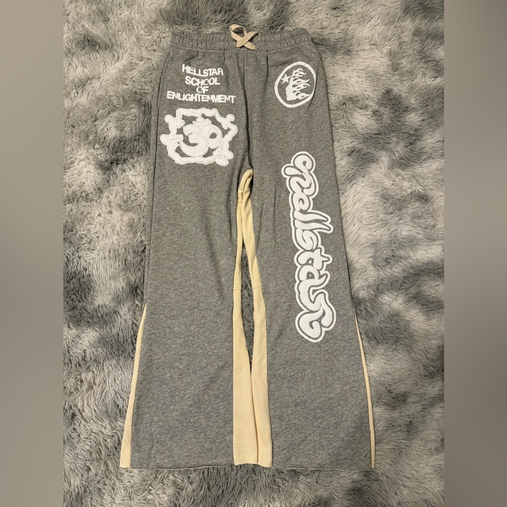 Hellstar School of Enlightenment Gray Sweatpants Mens Size Large